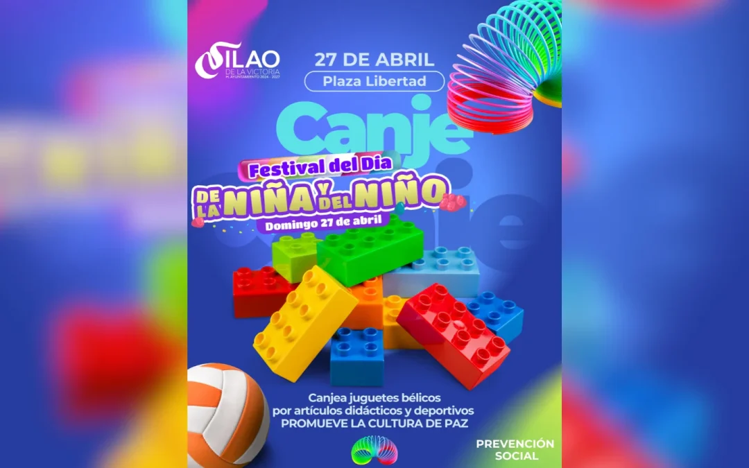 Prevención Social realizará canje de juguetes bélicos por artículos didácticos y deportivos